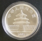 China Panda 1 Unze Silber 1991 Jahreszahl mit Unterstrich
