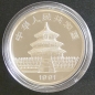 China Panda 1 Unze Silber 1991 Jahreszahl ohne Unterstrich