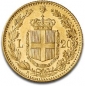20 Lire Gold Italien Umberto , Vittorio 5,81 gr Feingewicht