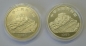 2x China 10 Yuan Silber 1995, Chinesischer Schiffsbau, PP