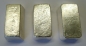 3 x 1kg Silberbarren Degussa aus verschiedenen Prägejahren