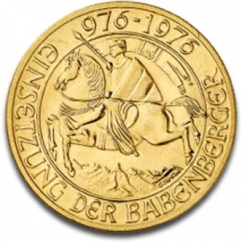 1000 Schilling Gold Babenberger Österreich Feingewicht 12,5 gr.
