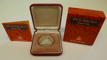 Australien 10 Dollar Silber 1992 PP Ten Dollar
