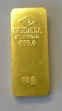 Goldbarren 20 Gramm Gold verschiedene Hersteller, Resale