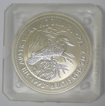 Australien Kookaburra 2 Unzen Silber 1993