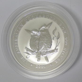 Australien Kookaburra 2 Unzen Silber 2001
