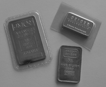 Silberbarren 5 Gramm Silber verschiedene Hersteller,gebraucht