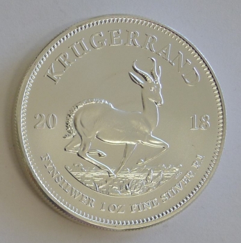 Krügerrand 1 Unze Silber  versch. Jahrgänge