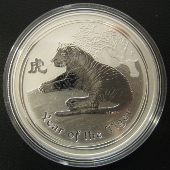 Australien Lunar II Tiger 1 Kg Silber 2010