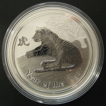 Australien Lunar II Tiger 500 Gramm  Silber 2010