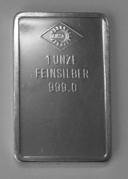 Silberbarren 1 Unze, ÖGUSSA