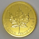 Maple Leaf 1/20 Unze Gold verschiedene Jahrgänge