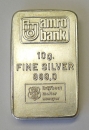 Silberbarren 10 Gramm, Amro Bank, Niederlande