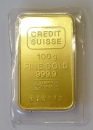 Goldbarren 100 Gramm Gold Credit Suisse