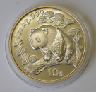 China Panda 1 Unze Silber 1997 Typ II Jahreszahl mit Unterstrich