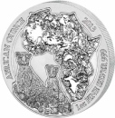 Ruanda Gepard 1 Unze Silber 2013