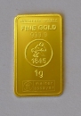 Goldbarren 1 Gramm Gold Heimerle+Meule