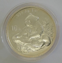 China Panda 1 Unze Silber 1998 Jahreszahl klein mit Unterstrich