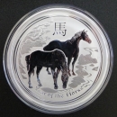 Australien Lunar II Pferd 5 Oz Silber 2014