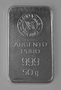 Silberbarren 50 Gramm Mario Villa Milano