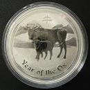 Australien Lunar II Ochse 1 Oz Silber 2009