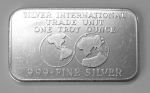 Silberbarren 1 Unze, Silver International Trade Unit