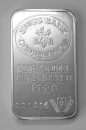 Silberbarren 1 Unze, Swiss Bank Corporation, Nr. 421416