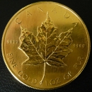 Maple Leaf 1 Unze Gold verschiedene Jahrgänge