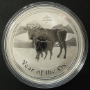 Australien Lunar II Ochse 1 Kg Silber 2009