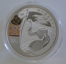 China 1 Unze Silber Olympiade Peking 2008 Große Mauer PP