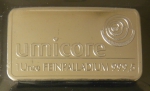 Palladiumbarren 1 Oz Palladium, Degussa, Heraeus, Umicore